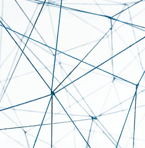 Abstract technology background, connecting dots, digital network design